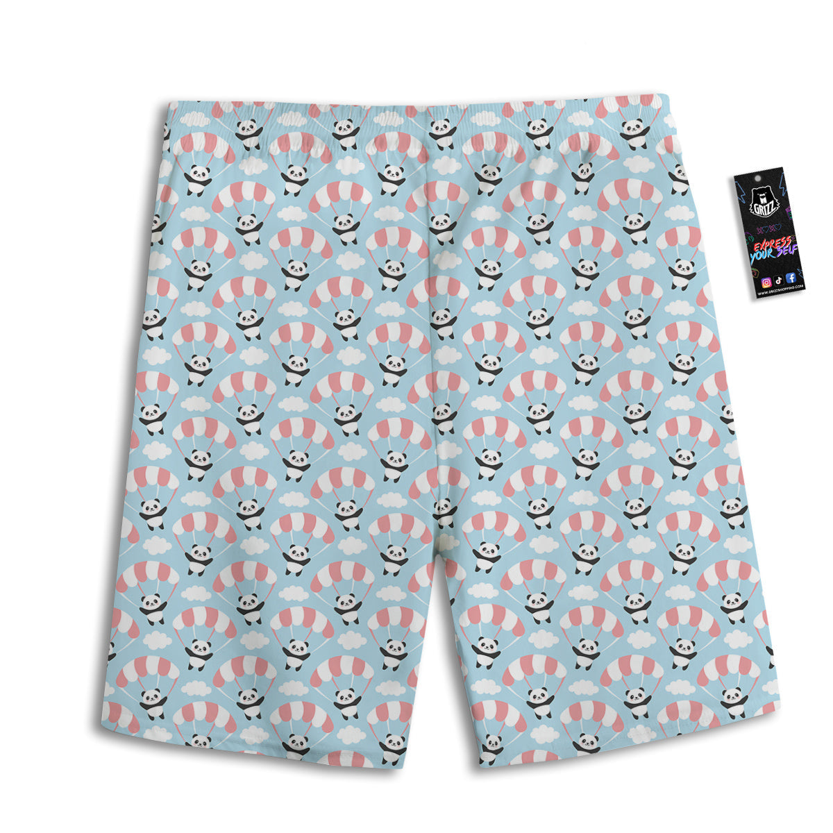 Plam Tree Beach Summer Print Pattern Men's Athletic Shorts