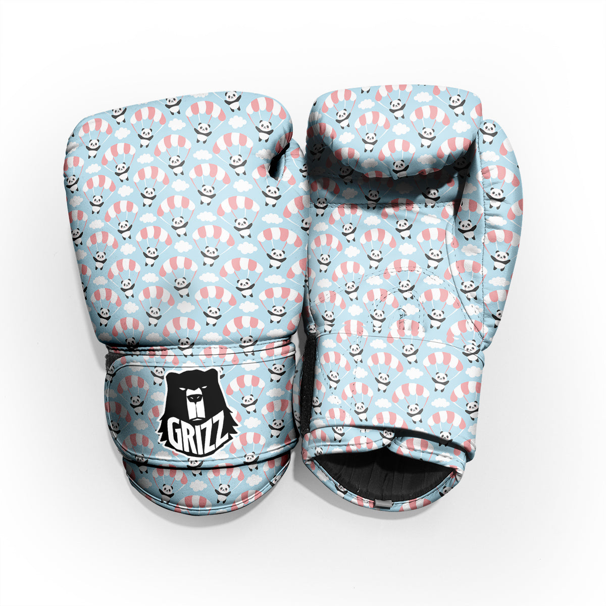 Parachute And Cute Panda Print Pattern Pro Boxing Glove