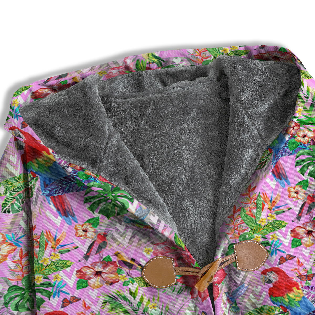 Paradise Flower Bird Print Pattern Men's Windbreaker Jacket-grizzshop