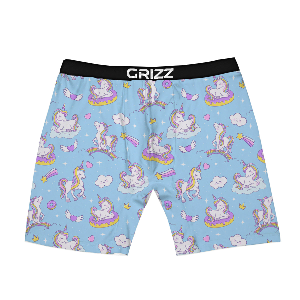 Paradise Unicorn Print Pattern Boxer Briefs-grizzshop