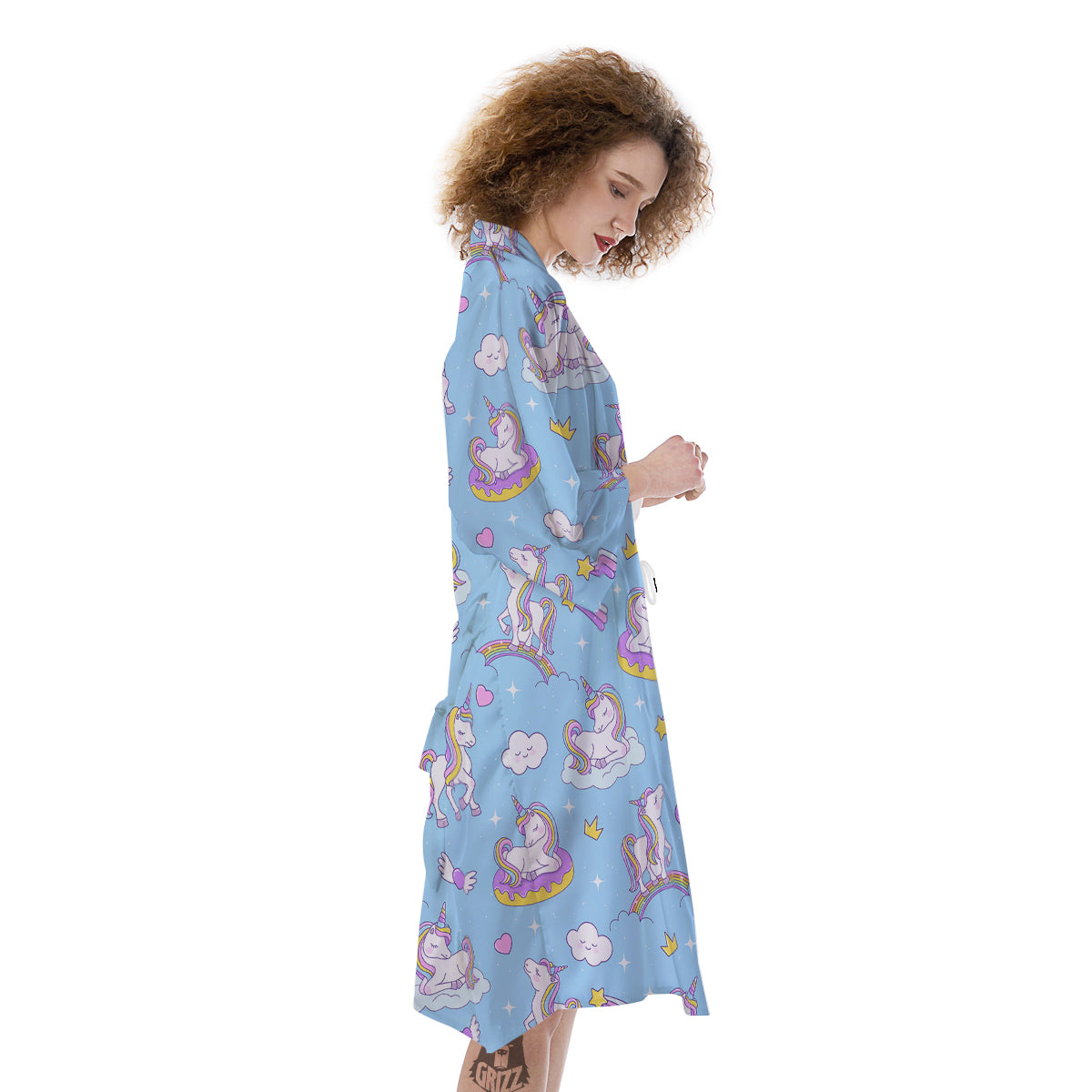 Paradise Unicorn Print Pattern Kimono-grizzshop