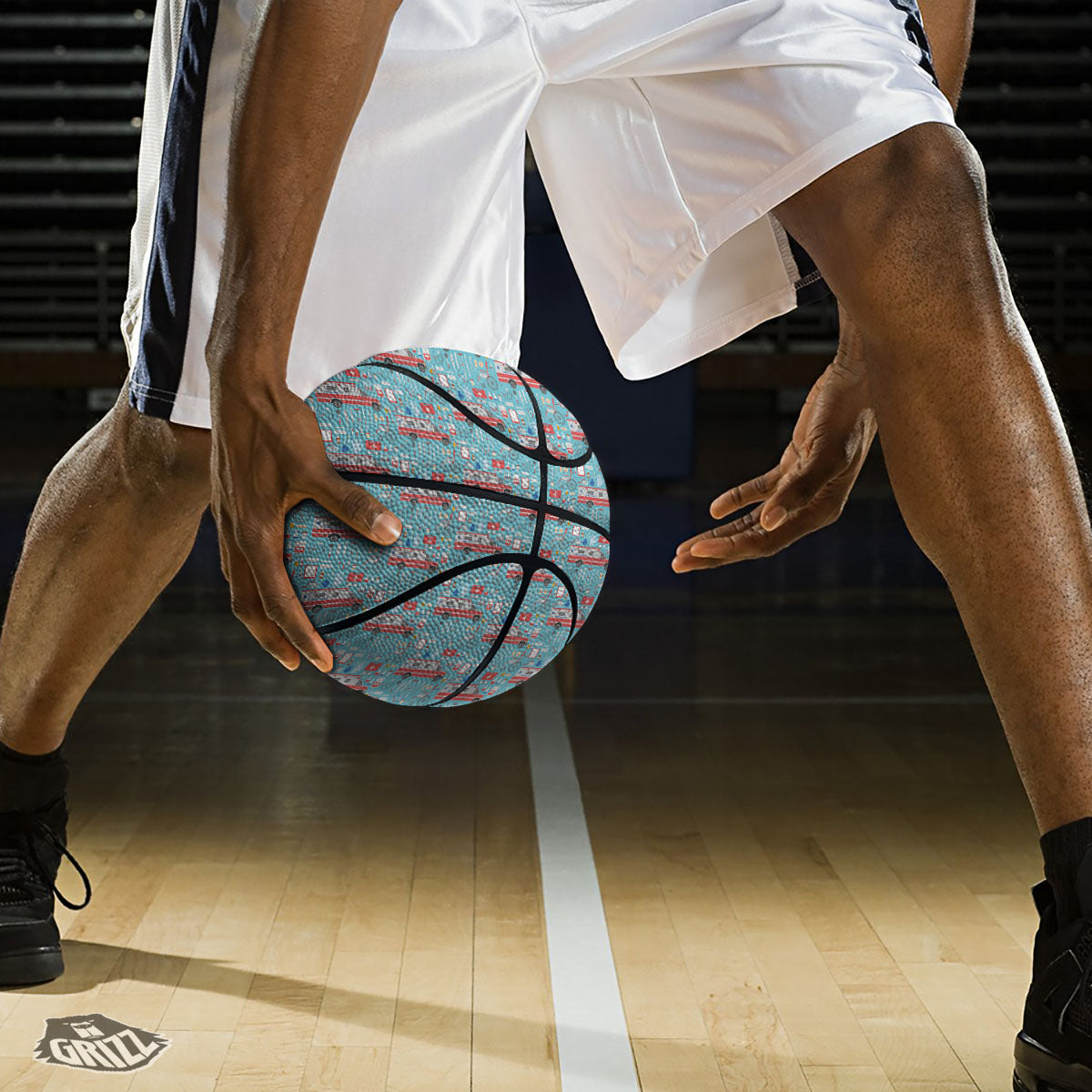 Paramedic EMS Print Pattern Basketball-grizzshop