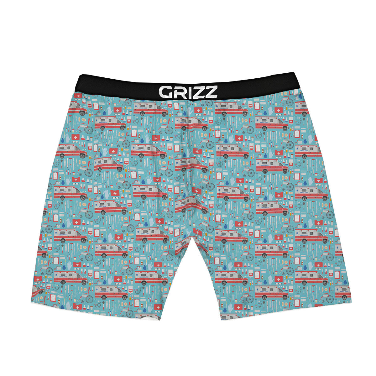 Paramedic EMS Print Pattern Boxer Briefs-grizzshop