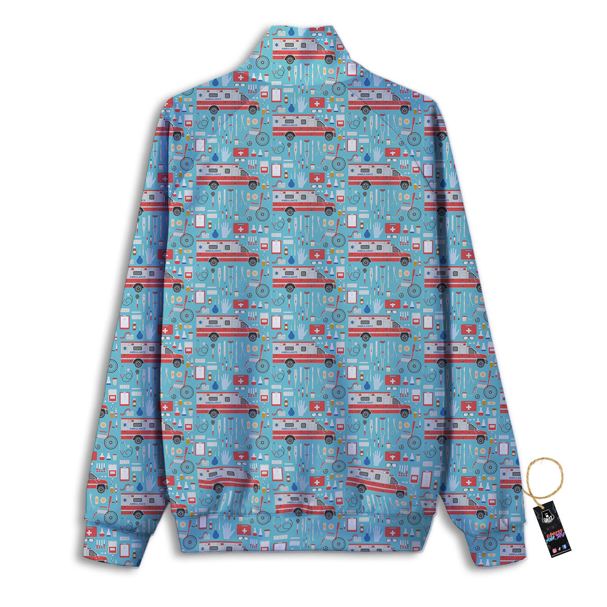 Paramedic EMS Print Pattern Track Jacket-grizzshop