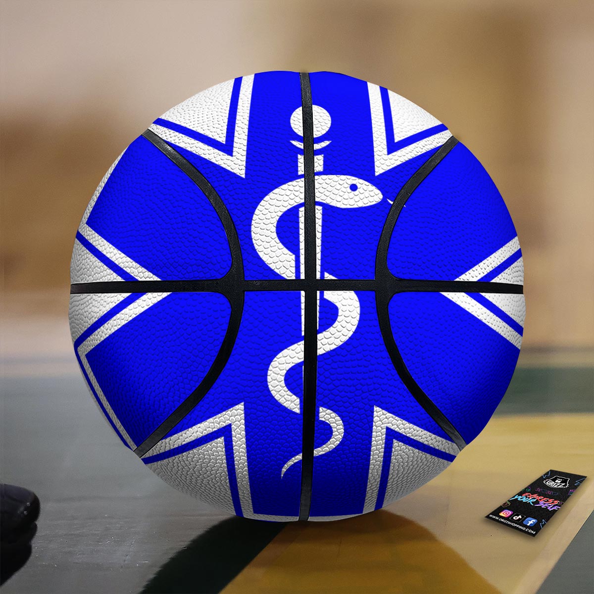 Paramedic Symbol The Star Of Life Print Basketball