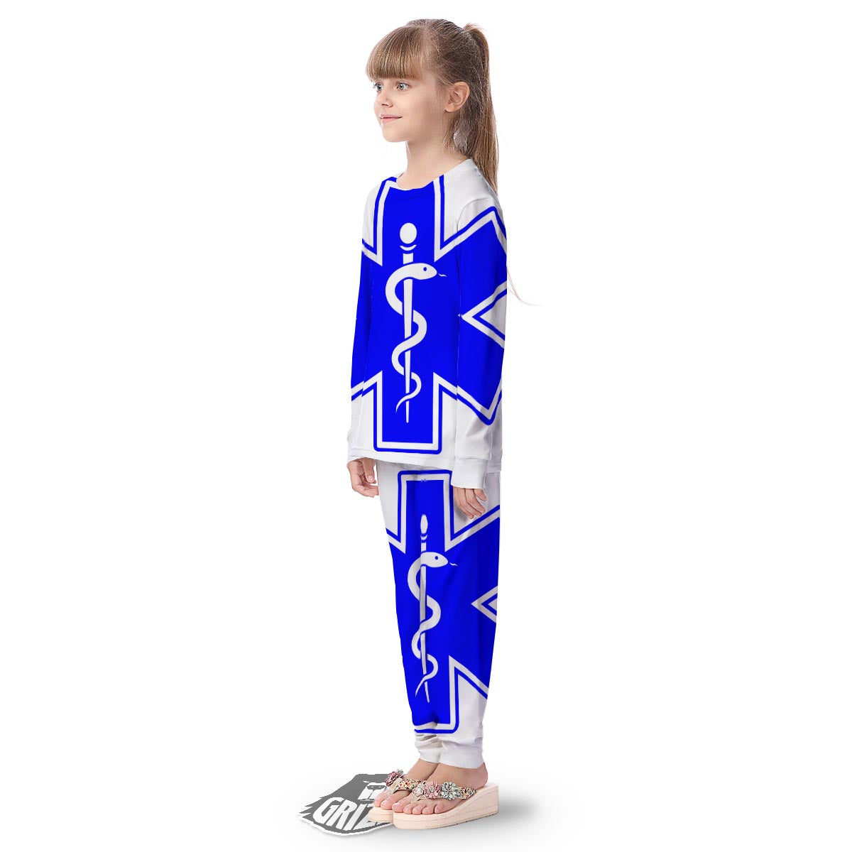 Paramedic Symbol The Star Of Life Print Kid's Pajamas-grizzshop