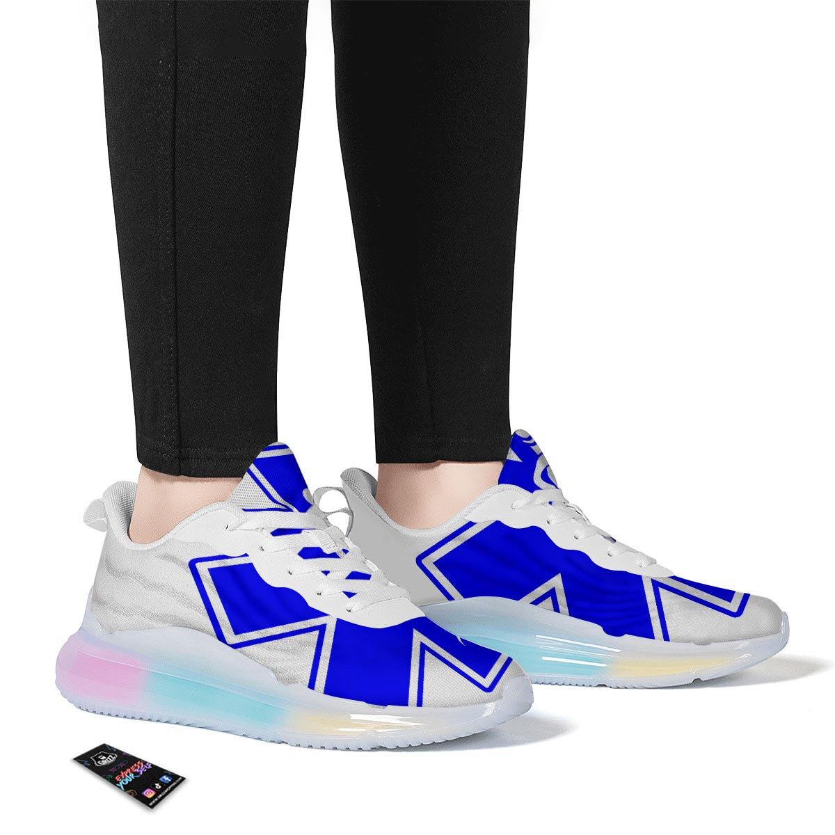 Paramedic Symbol The Star Of Life Print Running Sneakers-grizzshop