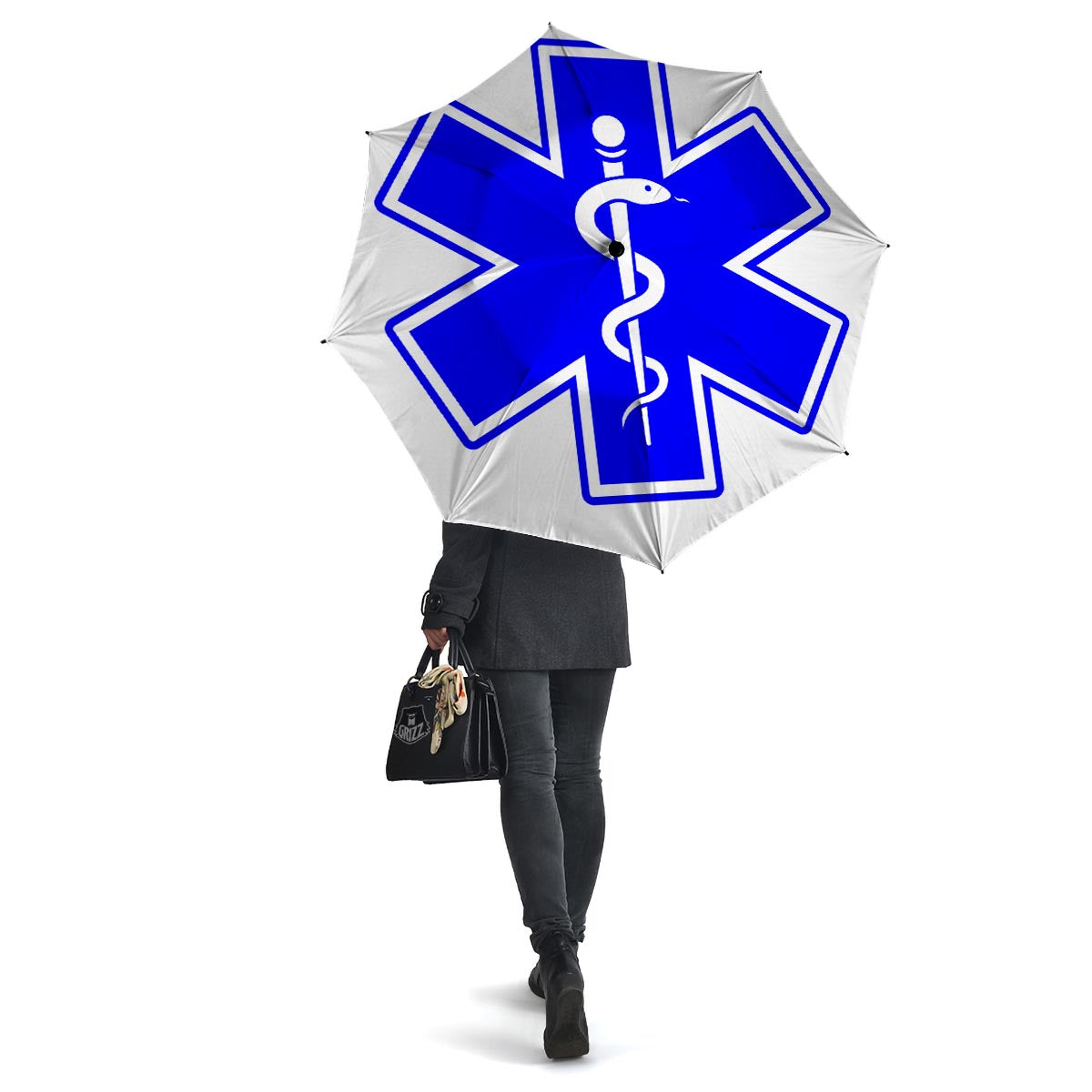 Paramedic Symbol The Star Of Life Print Umbrella-grizzshop