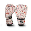 Paris Dog Pattern Print Boxing Gloves-grizzshop