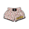 Paris Dog Pattern Print Muay Thai Boxing Shorts-grizzshop