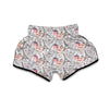 Paris France Pattern Print Muay Thai Boxing Shorts-grizzshop