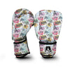 Paris France Print Pattern Boxing Gloves-grizzshop