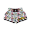 Paris France Print Pattern Muay Thai Boxing Shorts-grizzshop