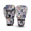 Paris Pattern Print Boxing Gloves-grizzshop