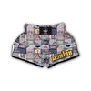 Paris Pattern Print Muay Thai Boxing Shorts-grizzshop