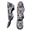 Paris Pattern Print Muay Thai Shin Guards-grizzshop