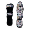 Paris Pattern Print Muay Thai Shin Guards-grizzshop