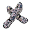 Paris Pattern Print Muay Thai Shin Guards-grizzshop