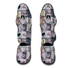 Paris Pattern Print Muay Thai Shin Guards-grizzshop