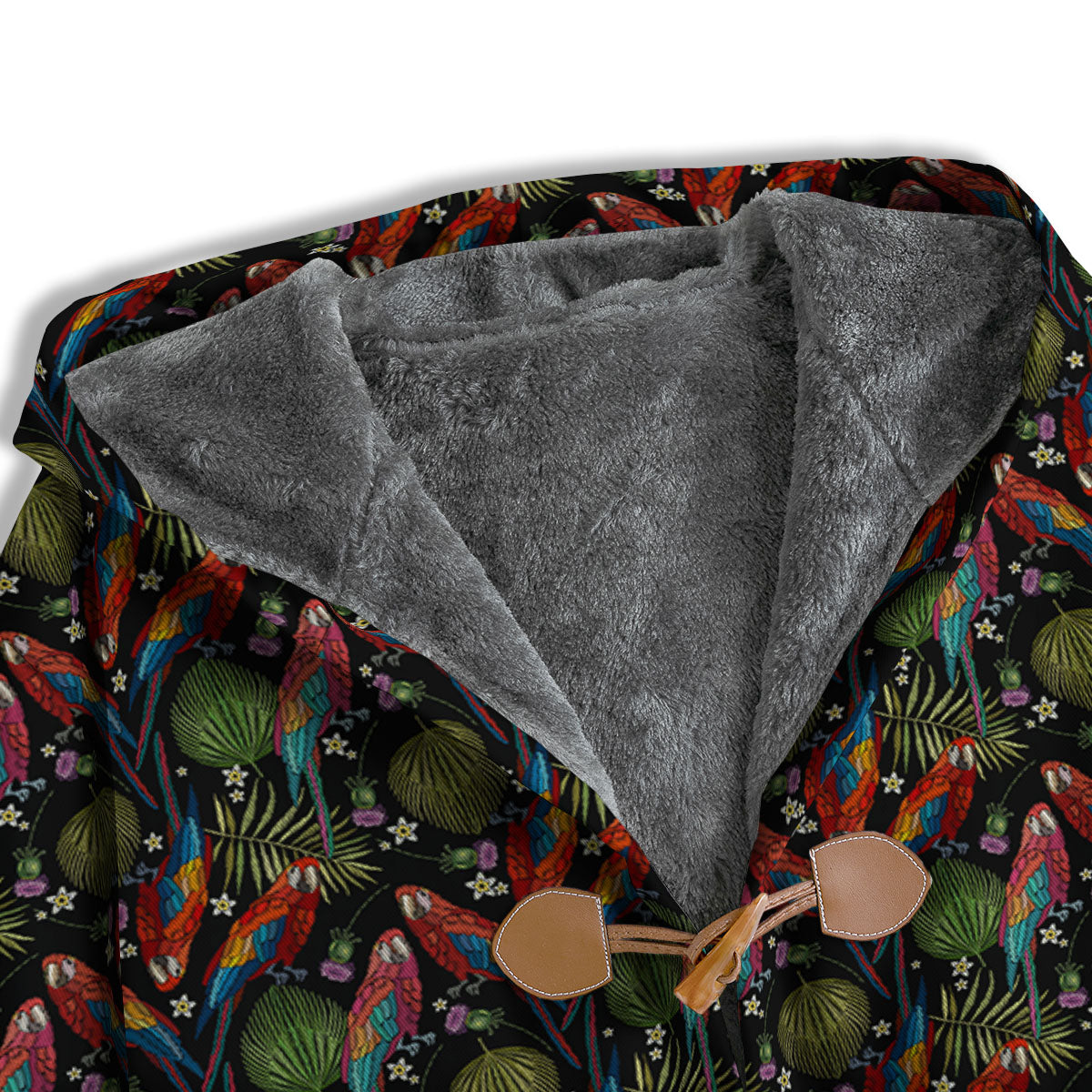 Parrot Embroidery Print Pattern Men's Windbreaker Jacket-grizzshop