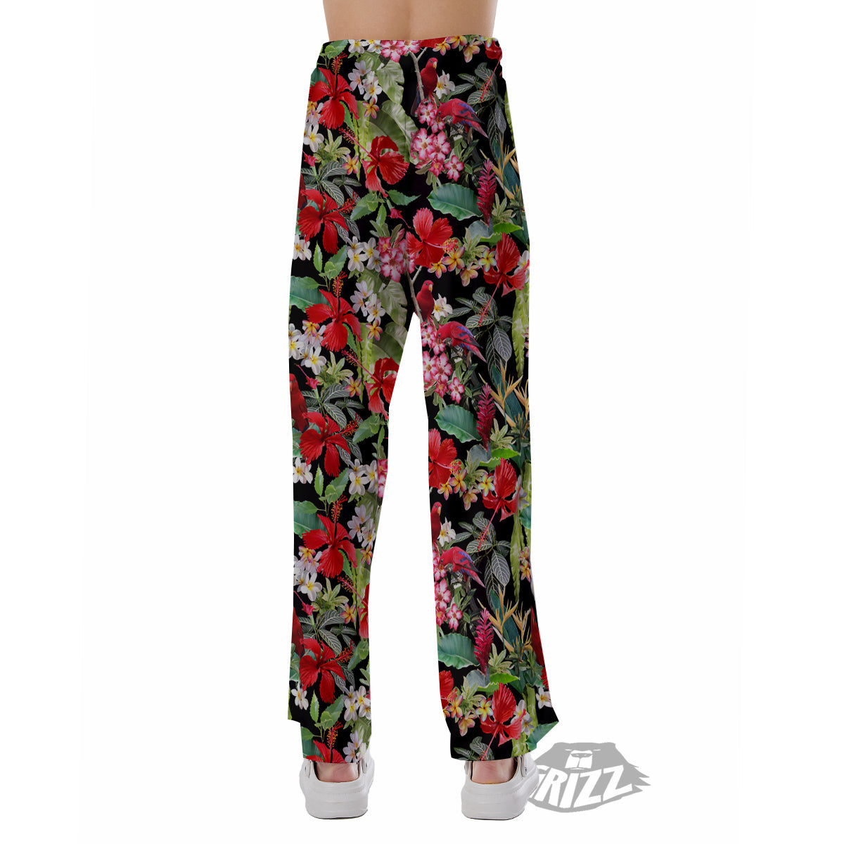 Parrot Hawaiian Tropical Print Pattern Pajama Pants-grizzshop