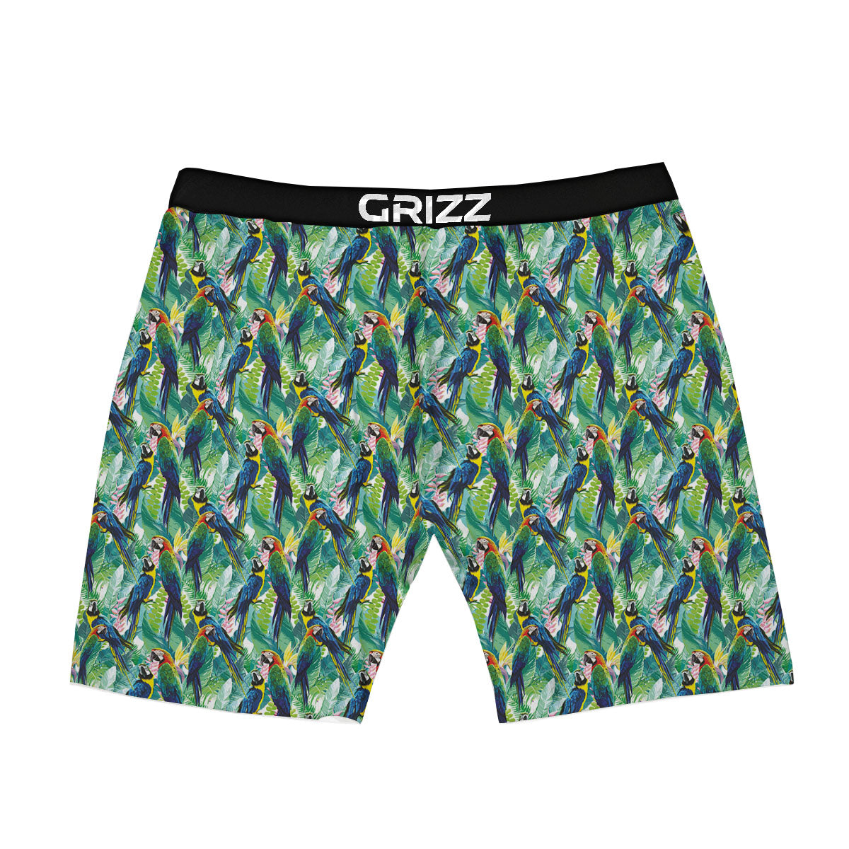 Parrot Macaw Print Pattern Boxer Briefs-grizzshop