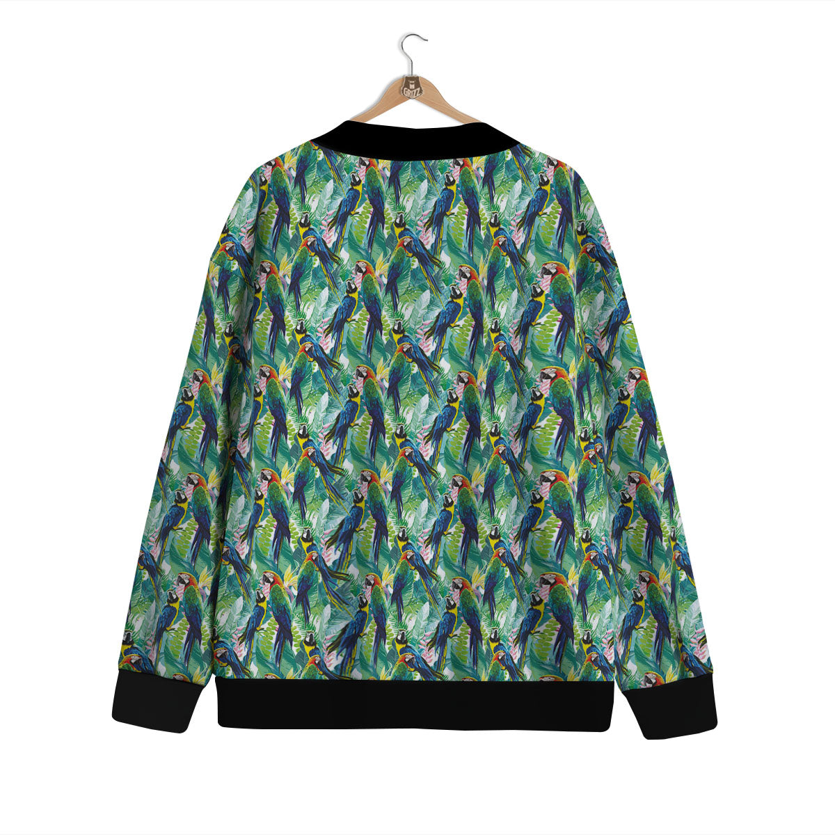Parrot Macaw Print Pattern Cardigan-grizzshop
