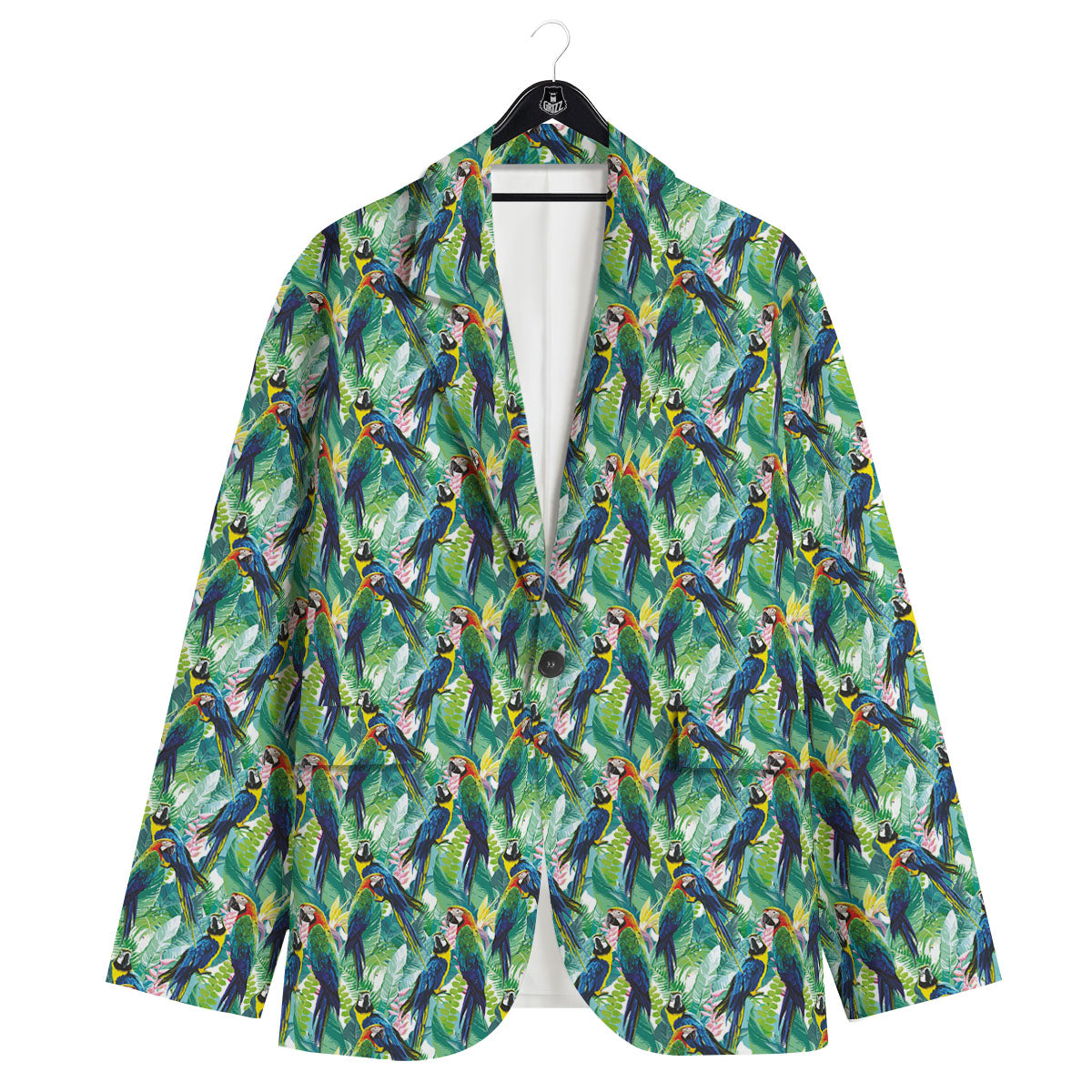 Parrot Macaw Print Pattern Men's Sport Coat-grizzshop