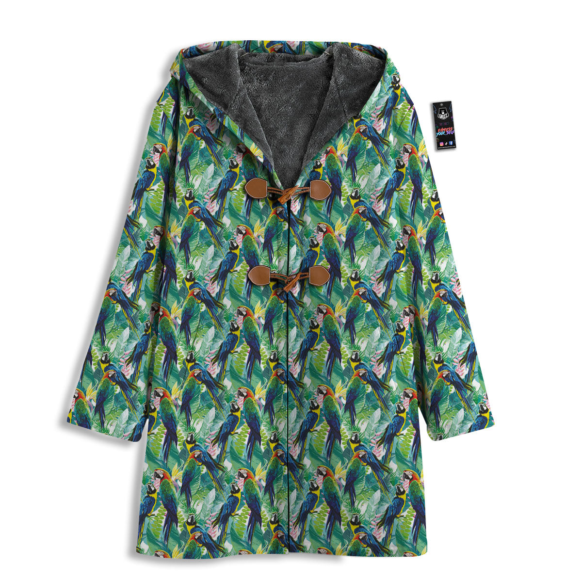 Parrot Macaw Print Pattern Men's Windbreaker Jacket-grizzshop