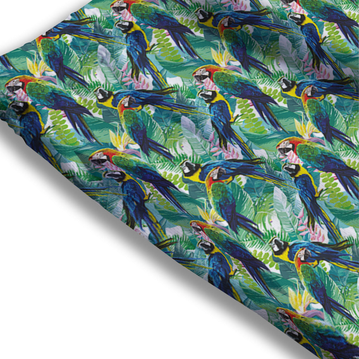 Parrot Macaw Print Pattern Mesh Shorts