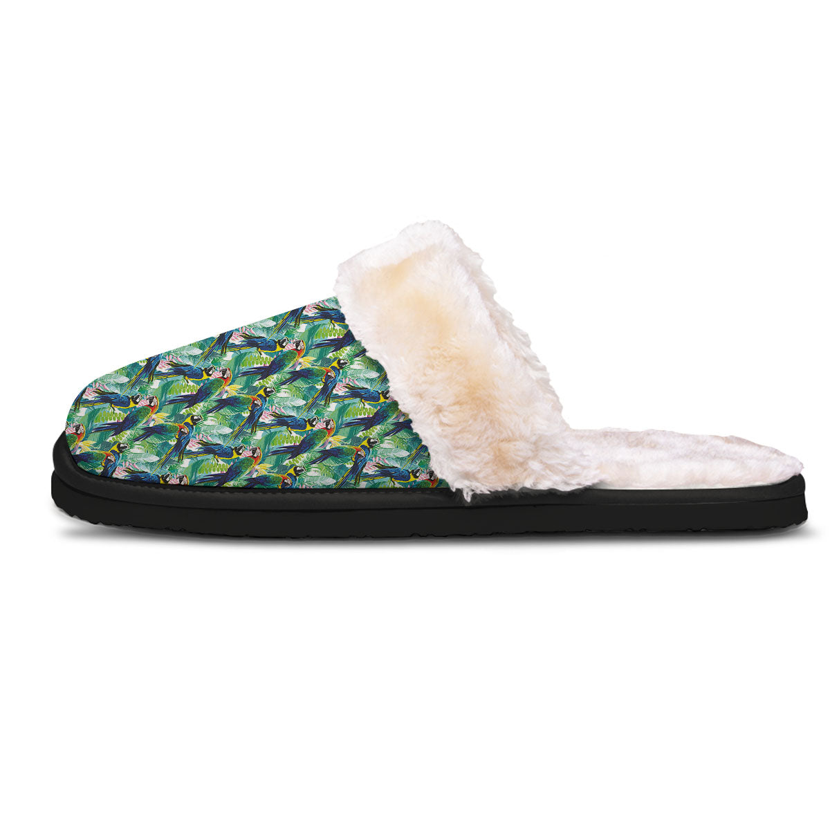 Parrot Macaw Print Pattern Slippers-grizzshop