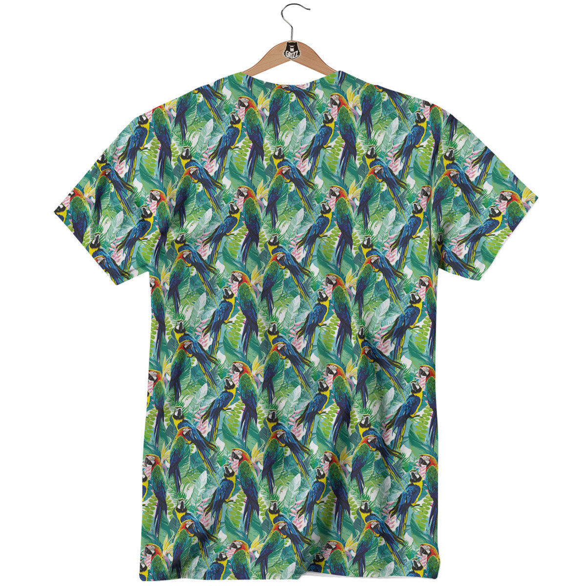 Parrot Macaw Print Pattern T-Shirt-grizzshop