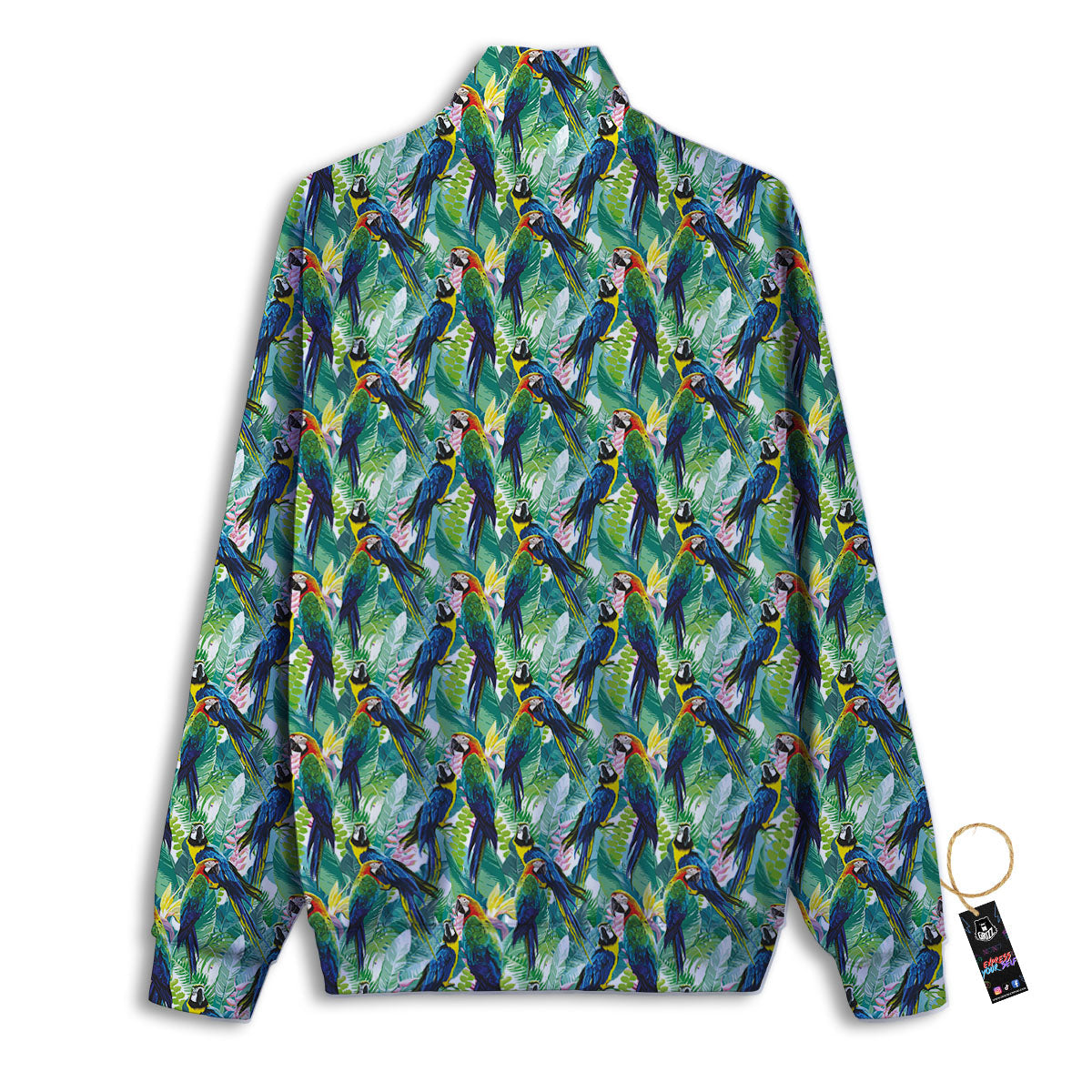 Parrot Macaw Print Pattern Track Jacket-grizzshop