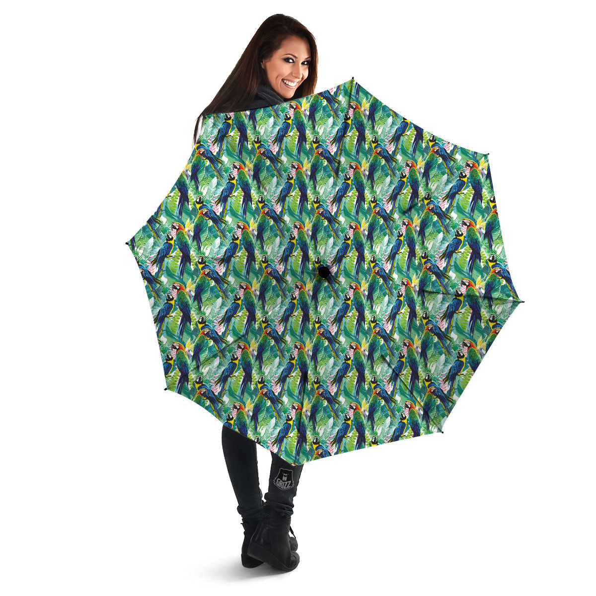 Parrot Macaw Print Pattern Umbrella-grizzshop
