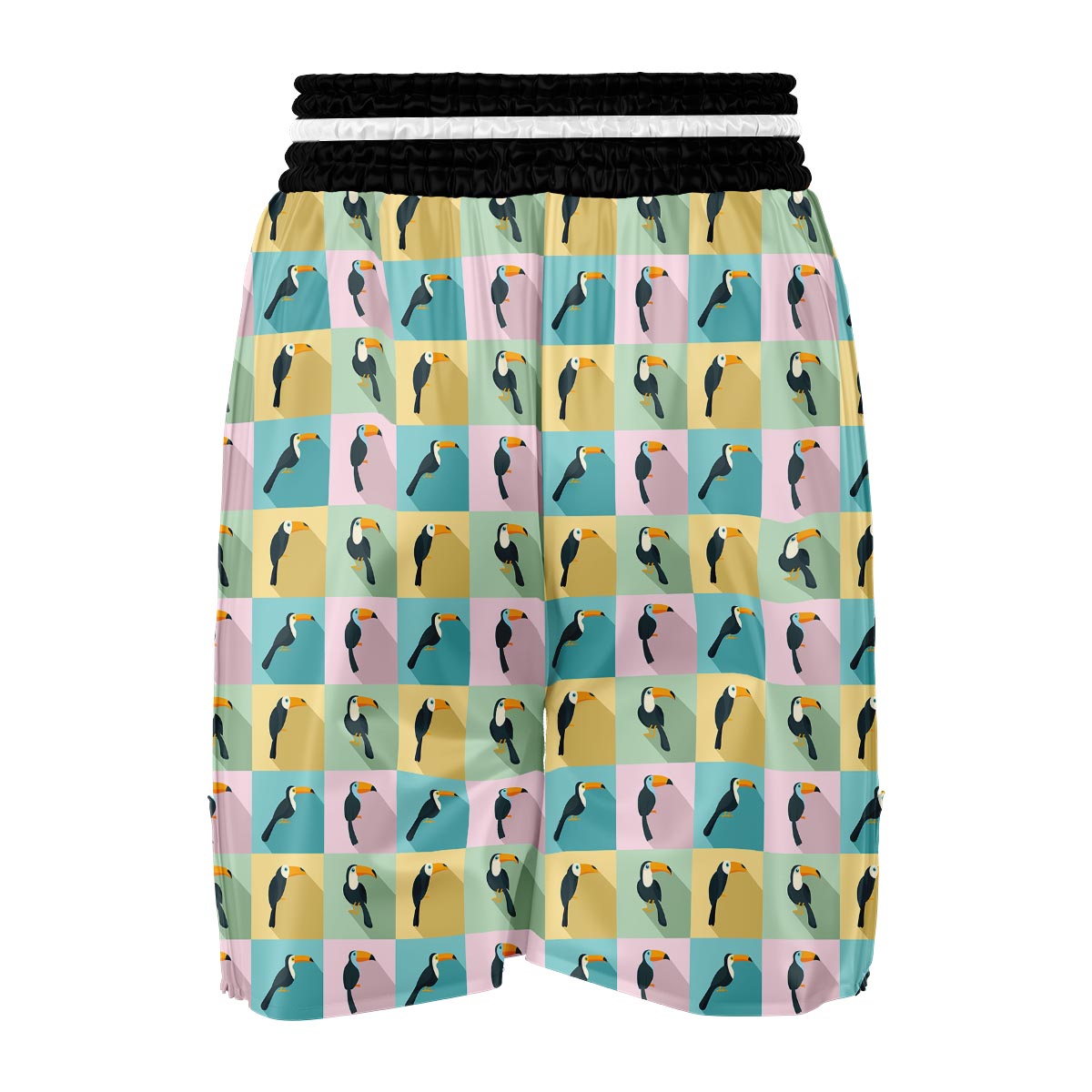 Parrot Print Pattern Boxing Shorts-grizzshop