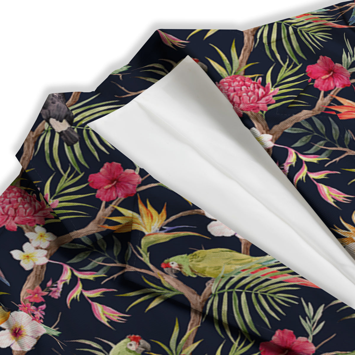 Parrot Watercolor Print Pattern Women's Blazer-grizzshop