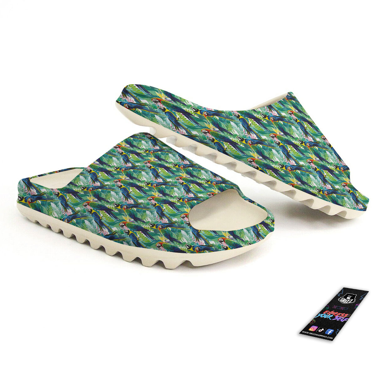 Parrot Macaw Print Pattern Sandals-grizzshop