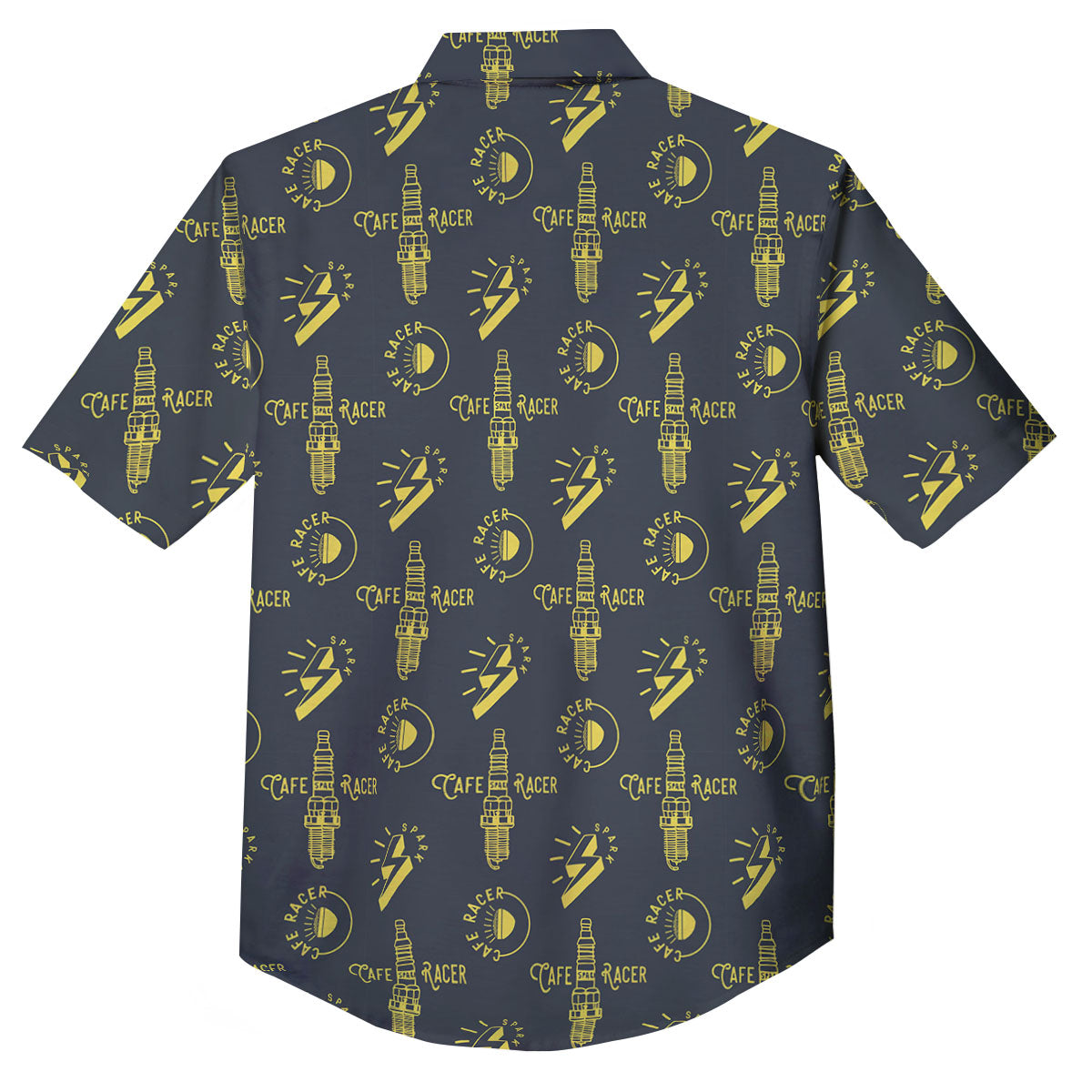 Parts Motorcycle Print Pattern Button Up Shirt-grizzshop