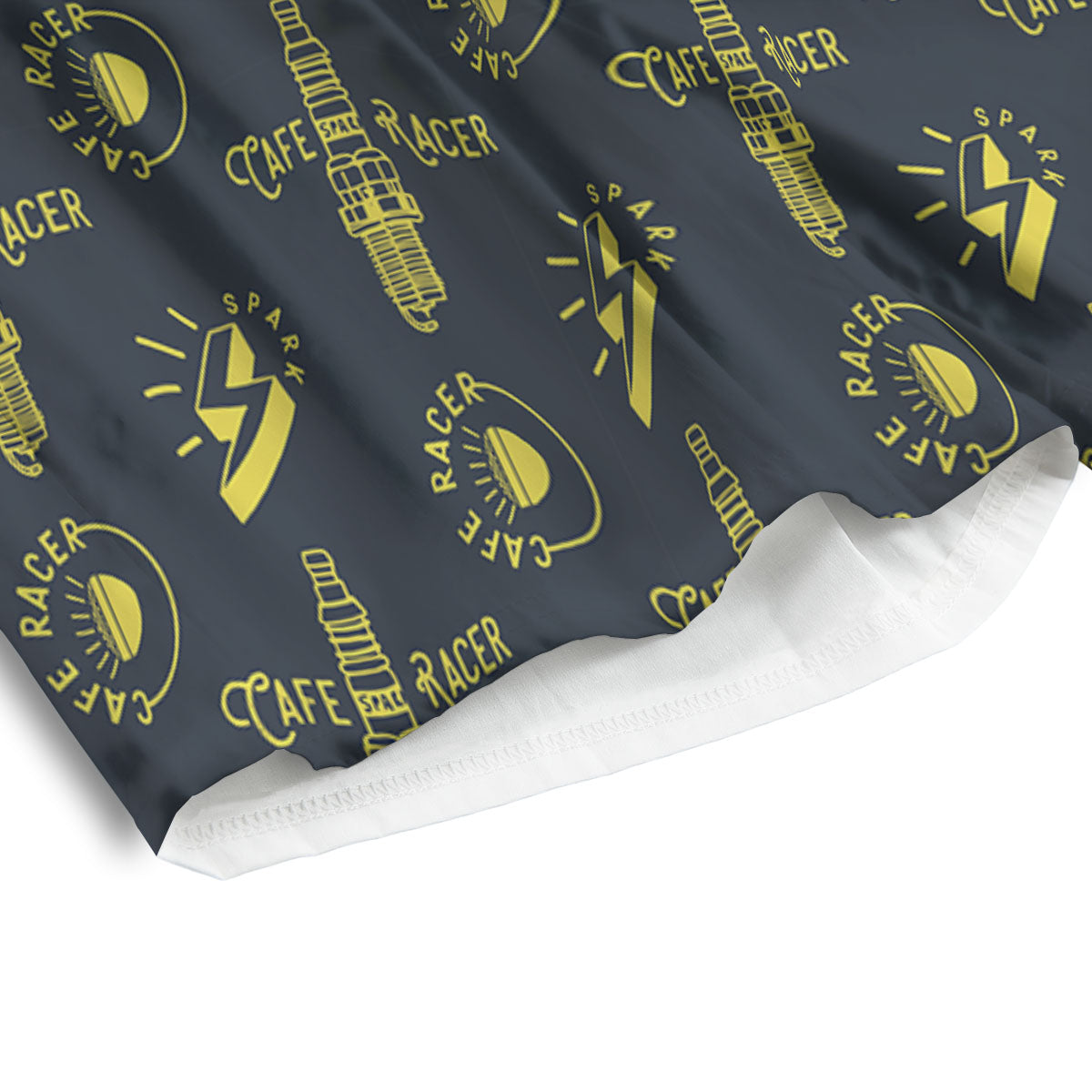 Parts Motorcycle Print Pattern Men's Athletic Shorts