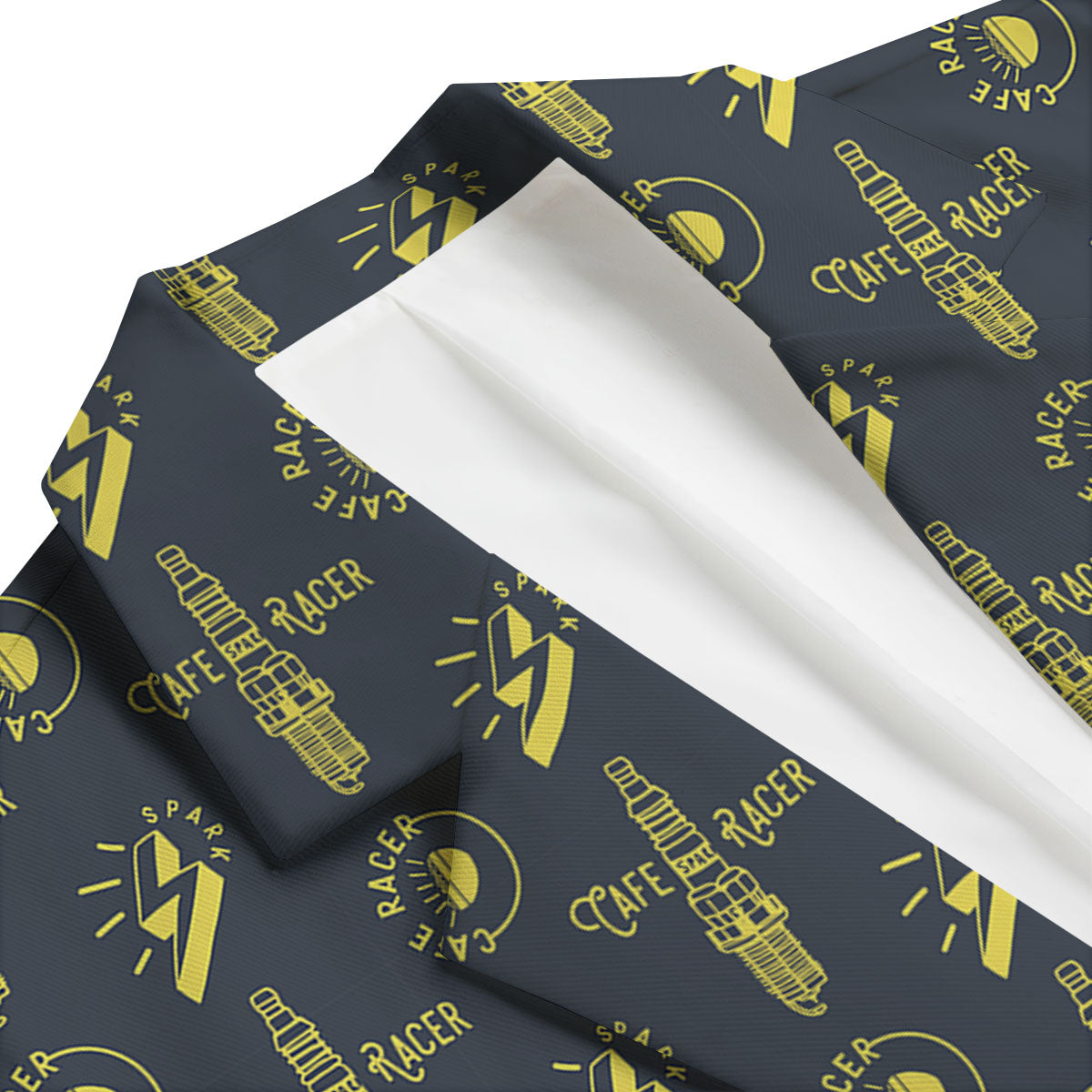 Parts Motorcycle Print Pattern Men's Blazer-grizzshop