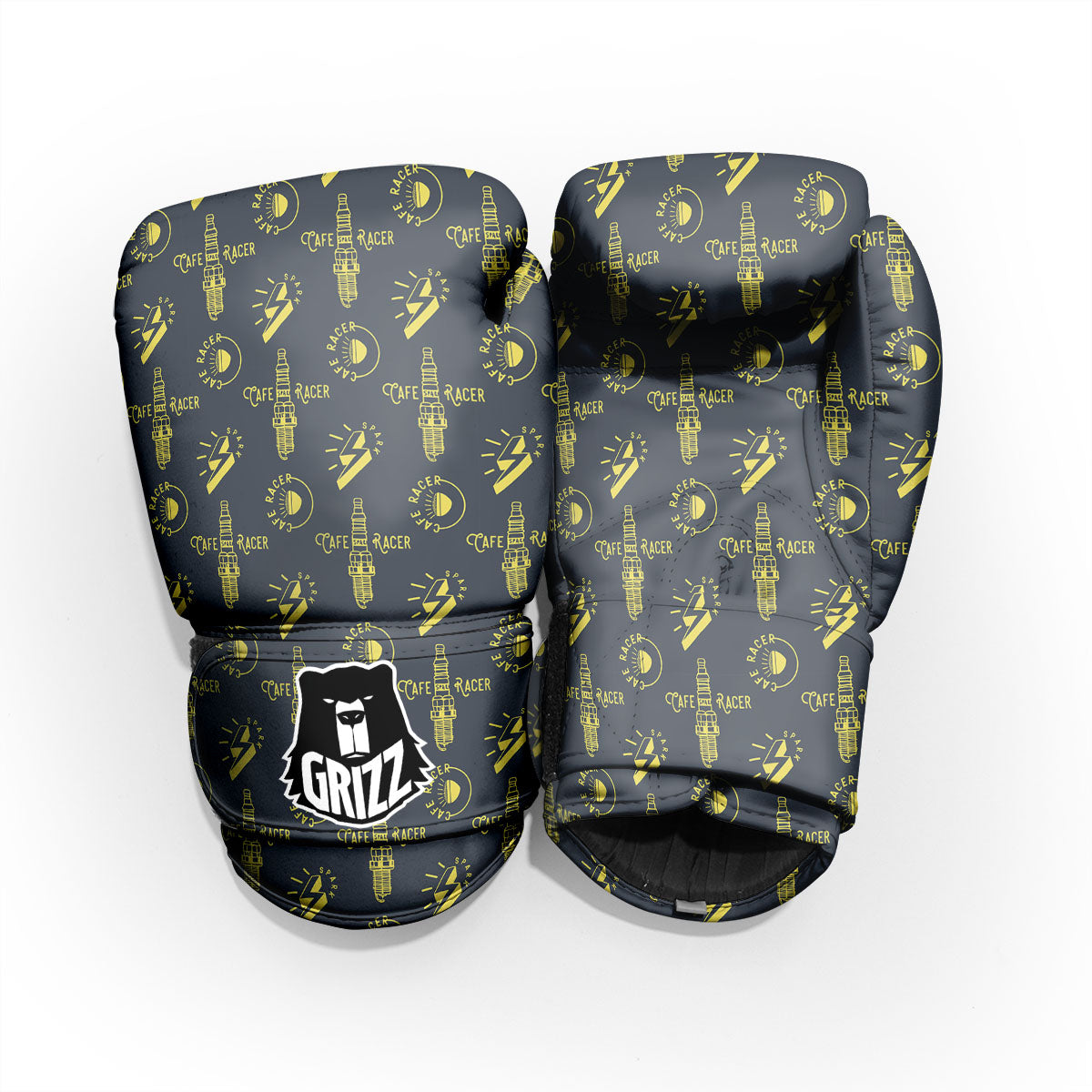 Parts Motorcycle Print Pattern Pro Boxing Glove