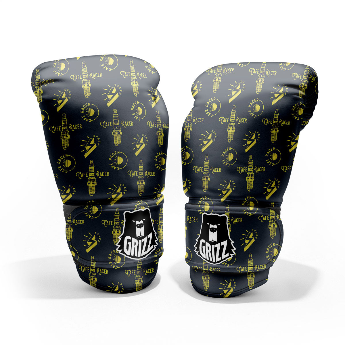 Parts Motorcycle Print Pattern Pro Boxing Glove