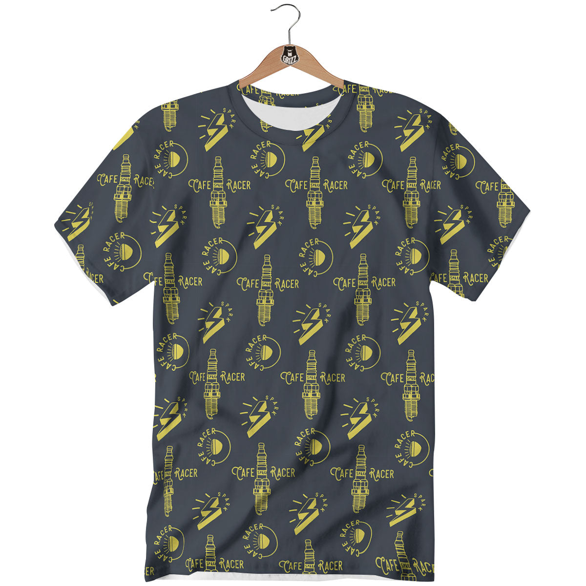 Parts Motorcycle Print Pattern T-Shirt-grizzshop