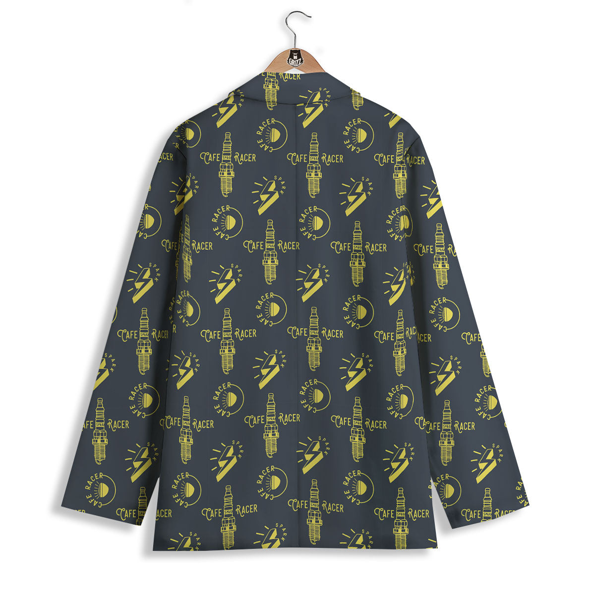 Parts Motorcycle Print Pattern Women's Blazer-grizzshop