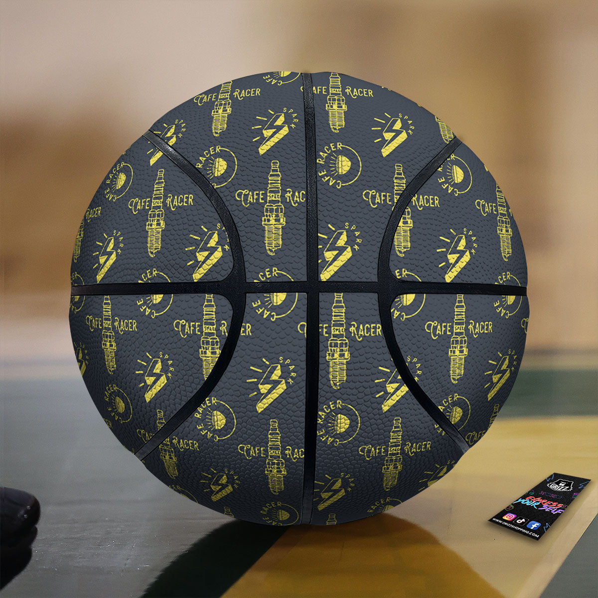 Parts Motorcycle Print Pattern Basketball