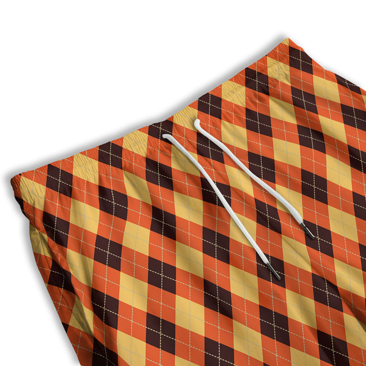 Party Argyle Halloween Print Pattern Men's Athletic Shorts