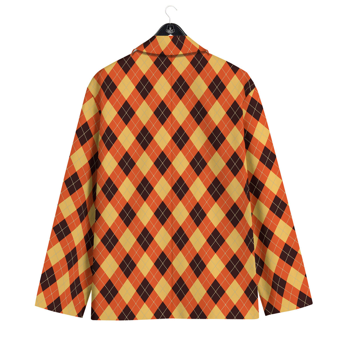Party Argyle Halloween Print Pattern Men's Sport Coat-grizzshop