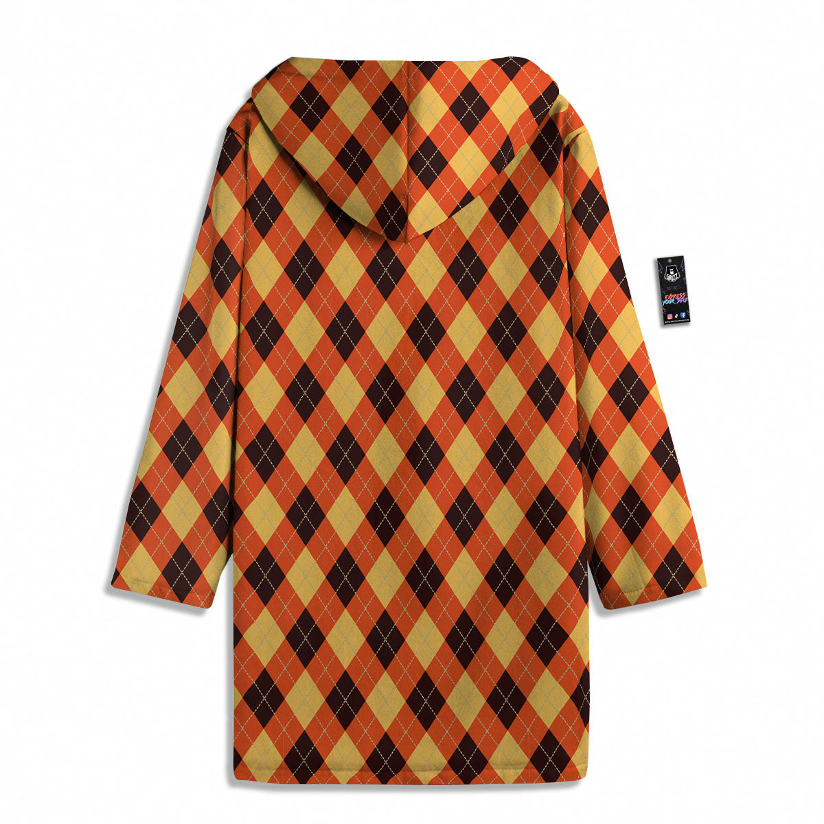 Party Argyle Halloween Print Pattern Men's Windbreaker Jacket-grizzshop