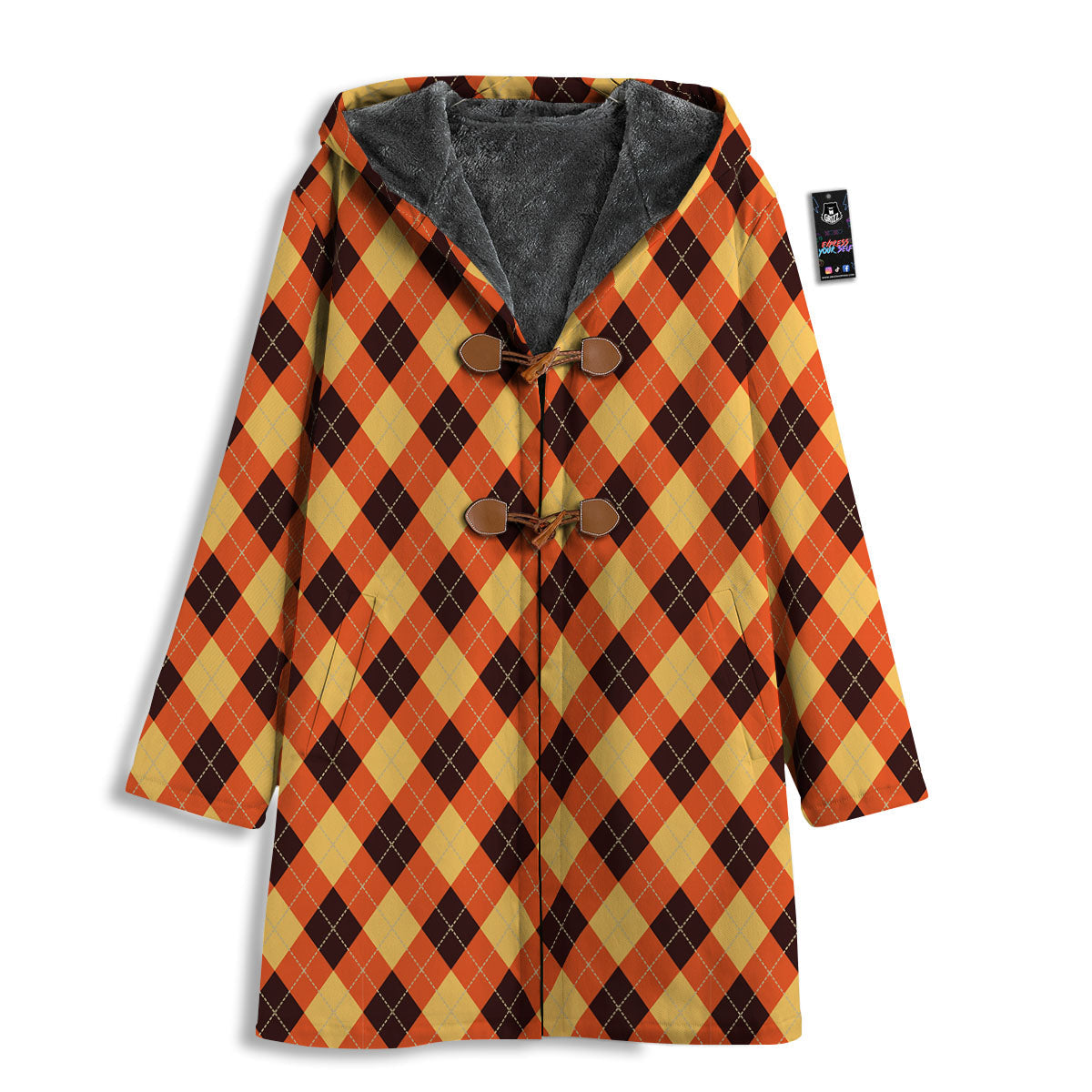 Party Argyle Halloween Print Pattern Men's Windbreaker Jacket-grizzshop