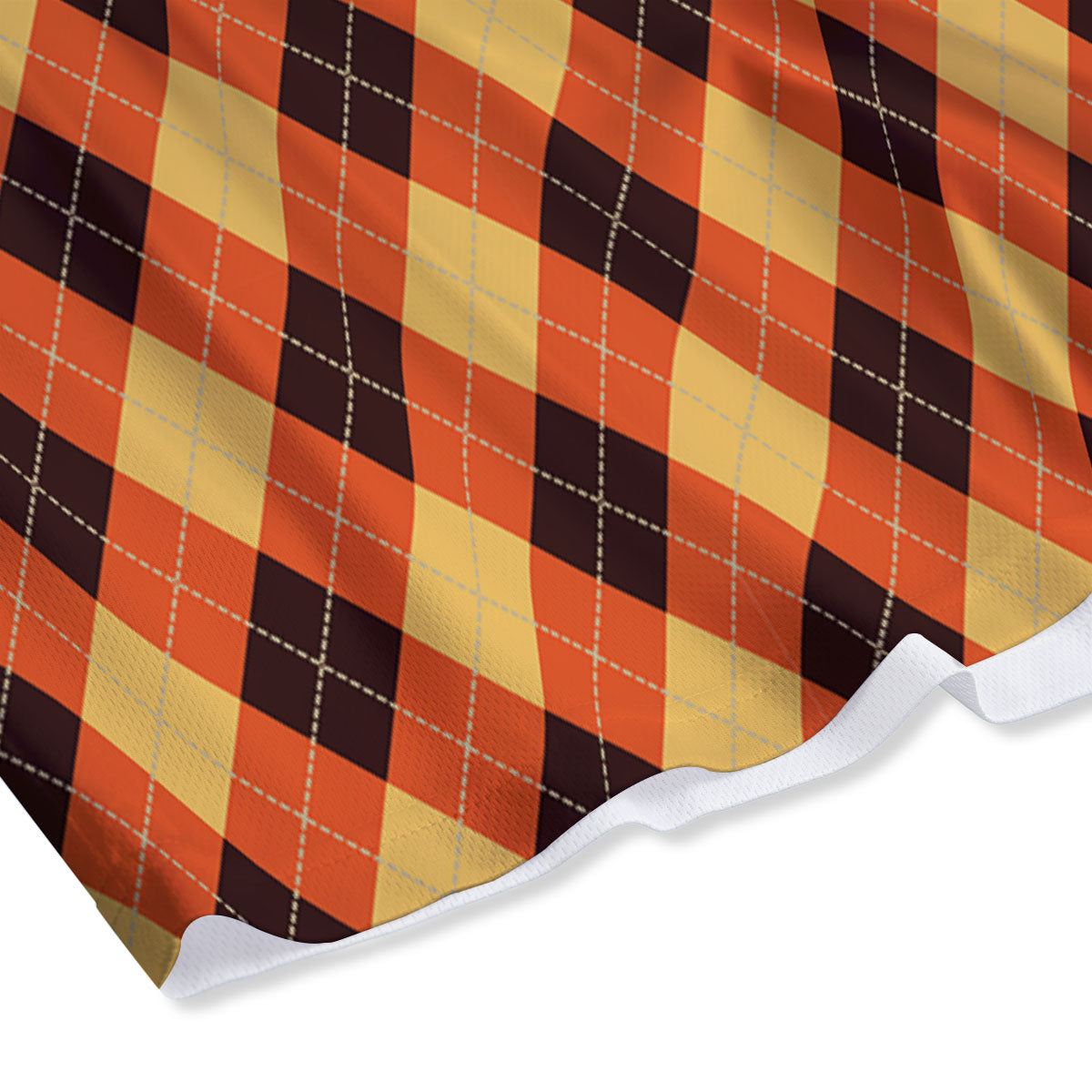 Party Argyle Halloween Print Pattern Mesh Shorts